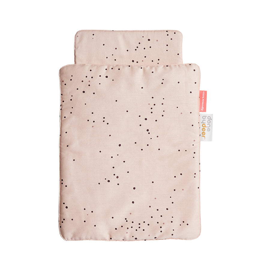 Dolls Bed Linen Dreamy Dots Powder - CLEARANCE