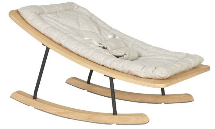 Quax Rocking Baby Bouncer - SAND GREY/WALNUT SHOWROOM CLEARANCE