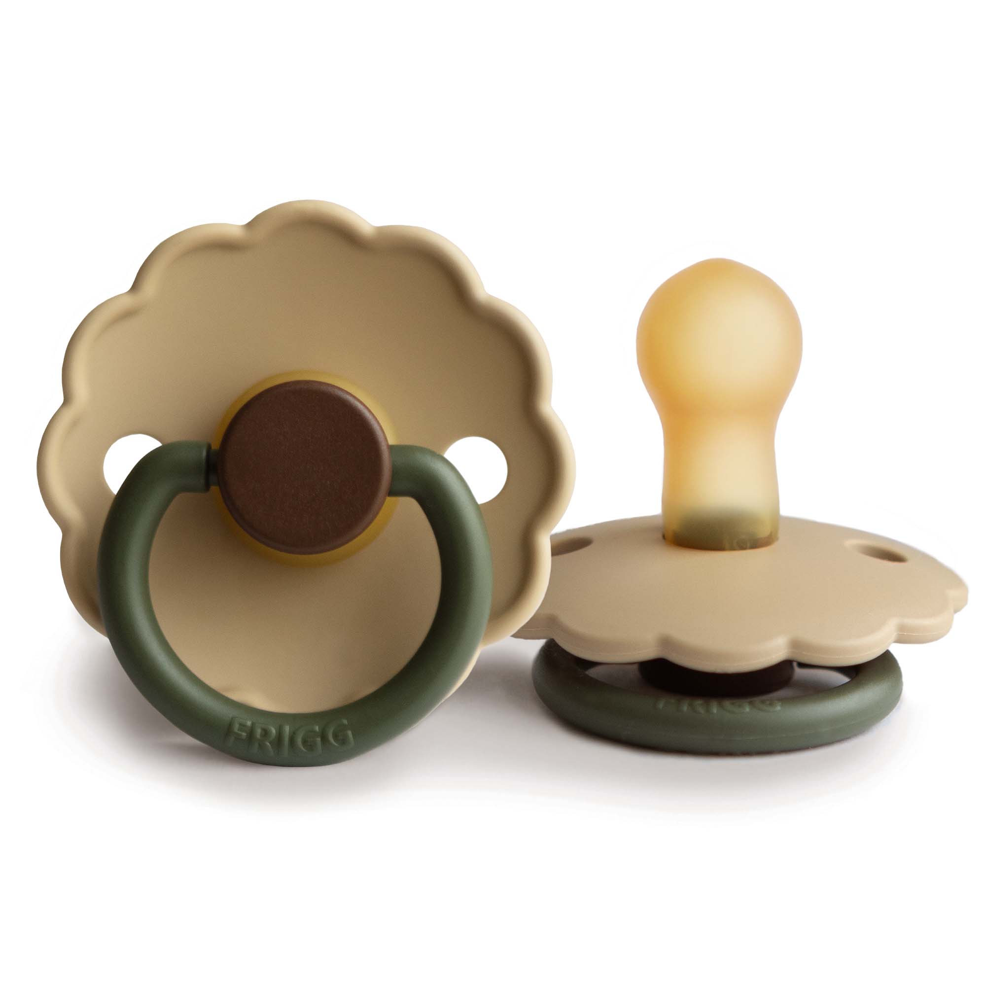 FRIGG Daisy Pacifier 4 Pack Latex 0-6 months Acorn