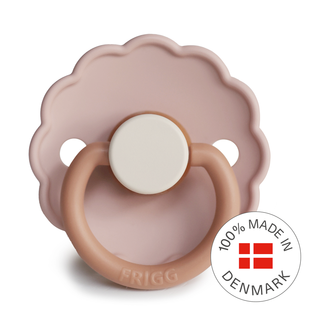 FRIGG Daisy Pacifier 4 Pack Latex 6-18 months Biscuit