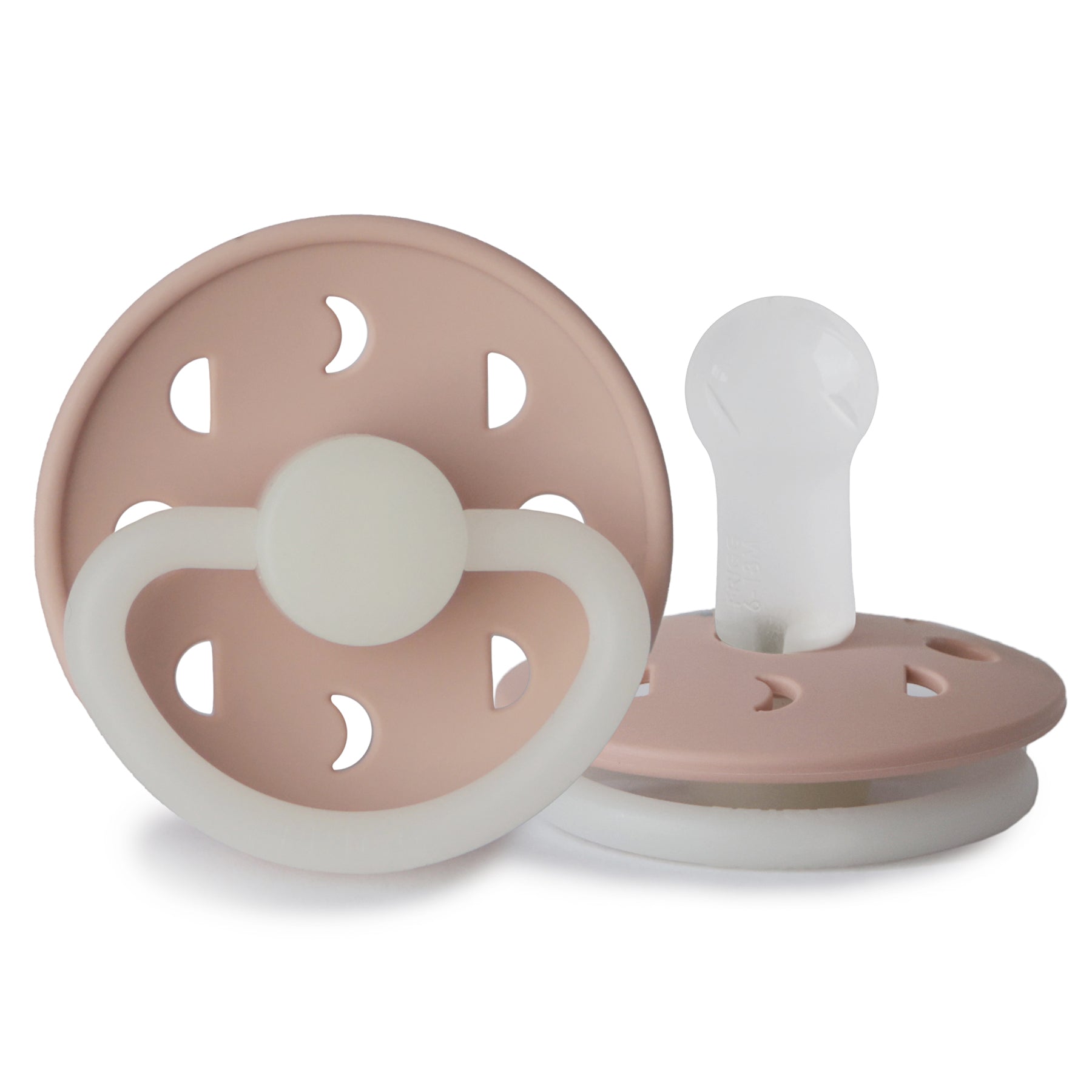 FRIGG Moon Pacifier 4 Pack Silicone 6-18 months Blush Night