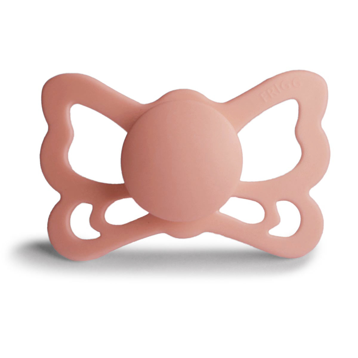 FRIGG Butterfly Pacifier 4 Pack Silicone 6-18months Peach