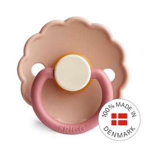FRIGG Daisy Pacifier 4 Pack Latex 0-6 months Peony
