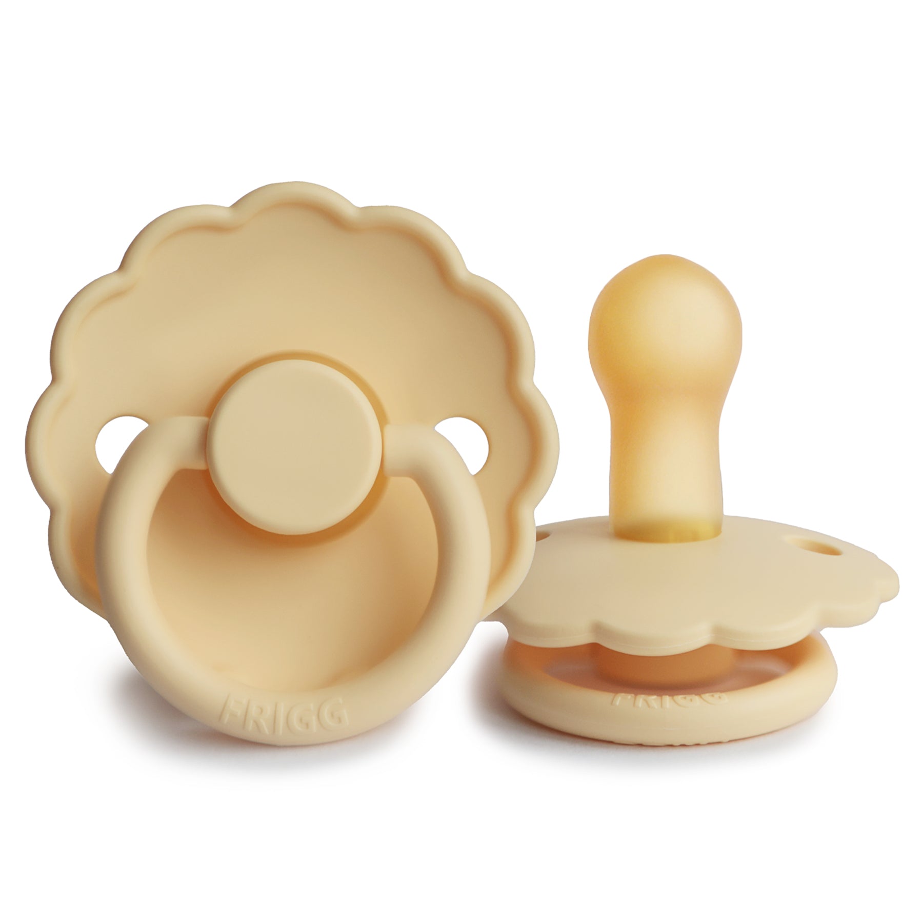 FRIGG Daisy Pacifier 4 Pack Latex 6-18 months Daffodil