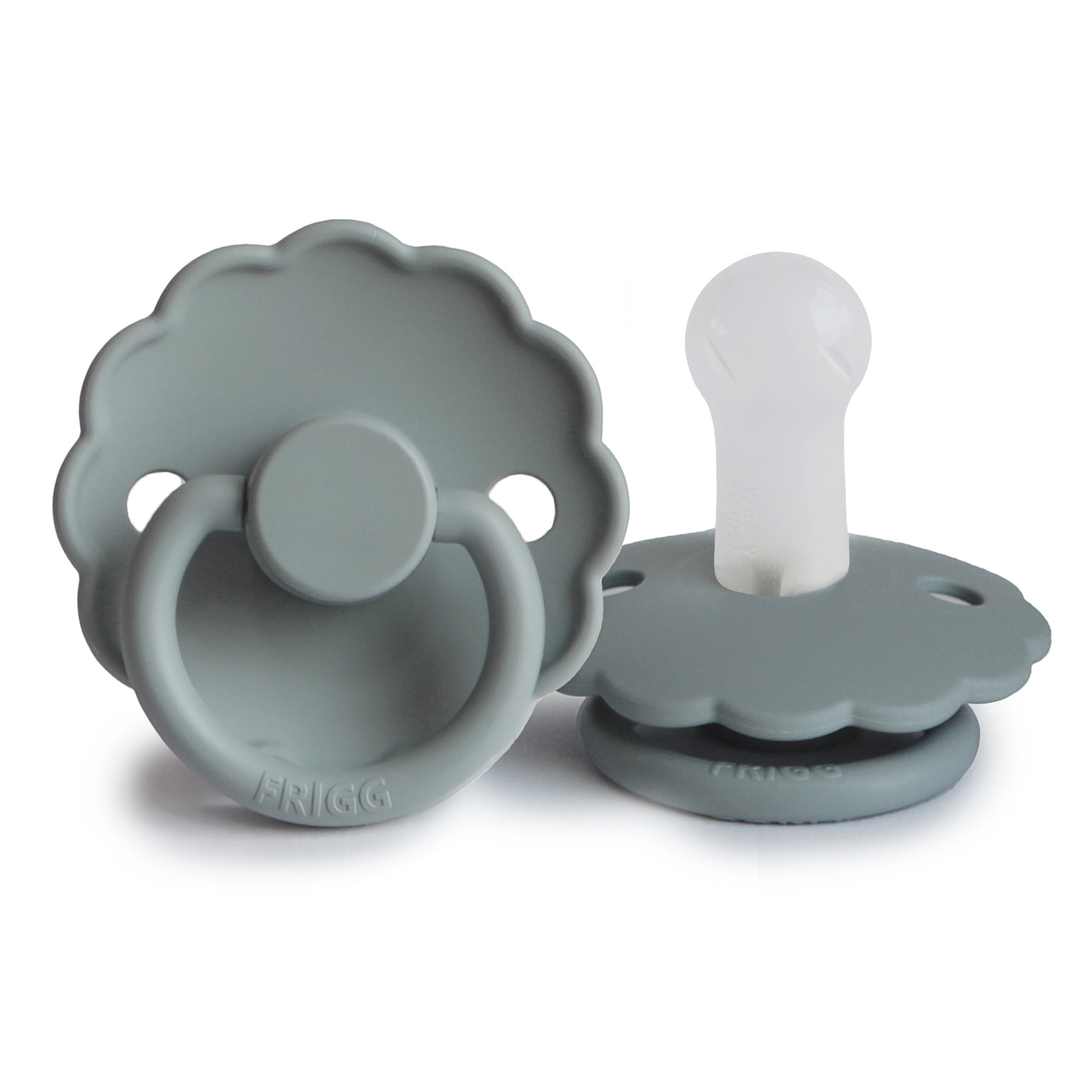 FRIGG Daisy Pacifier 4 Pack Silicone 6-18 months French Grey
