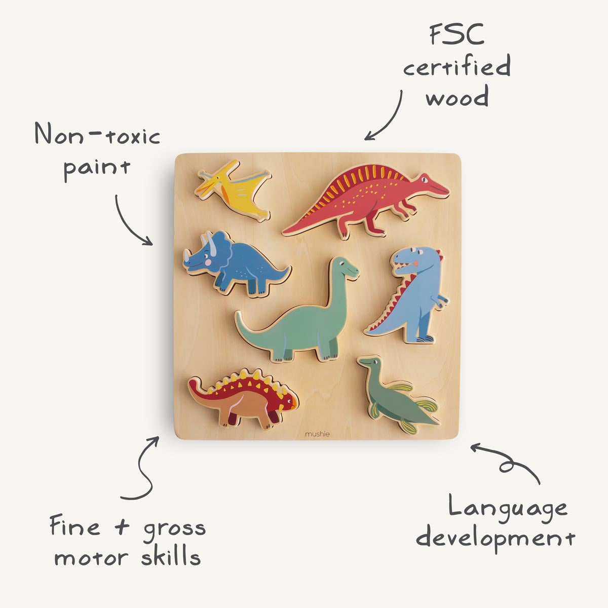 Mushie Wooden Puzzle