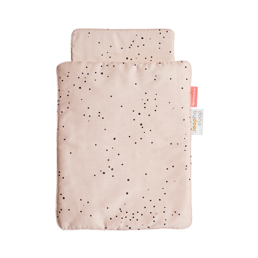Dolls Bed Linen Dreamy Dots Powder - CLEARANCE
