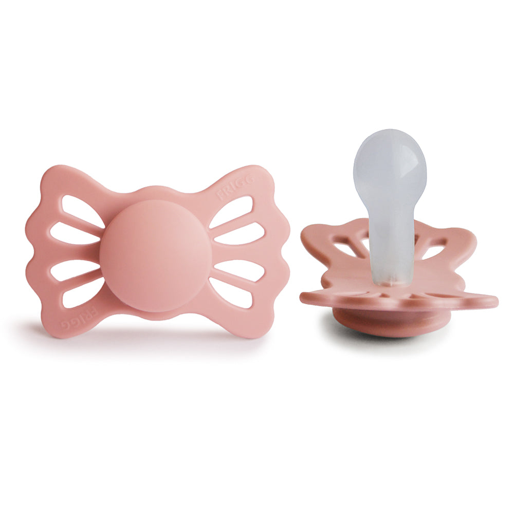 FRIGG Lucky Pacifier 4 Pack Silicone 6-18months Peach
