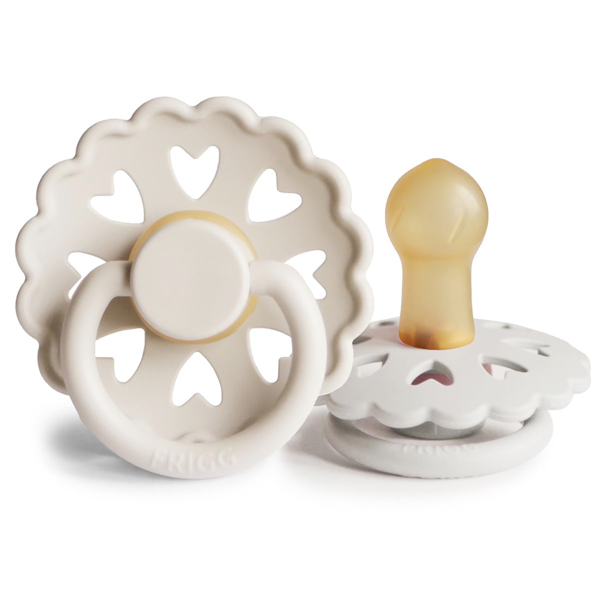 FRIGG Fairytale Pacifier 4 Pack Latex 0-6 months Cream