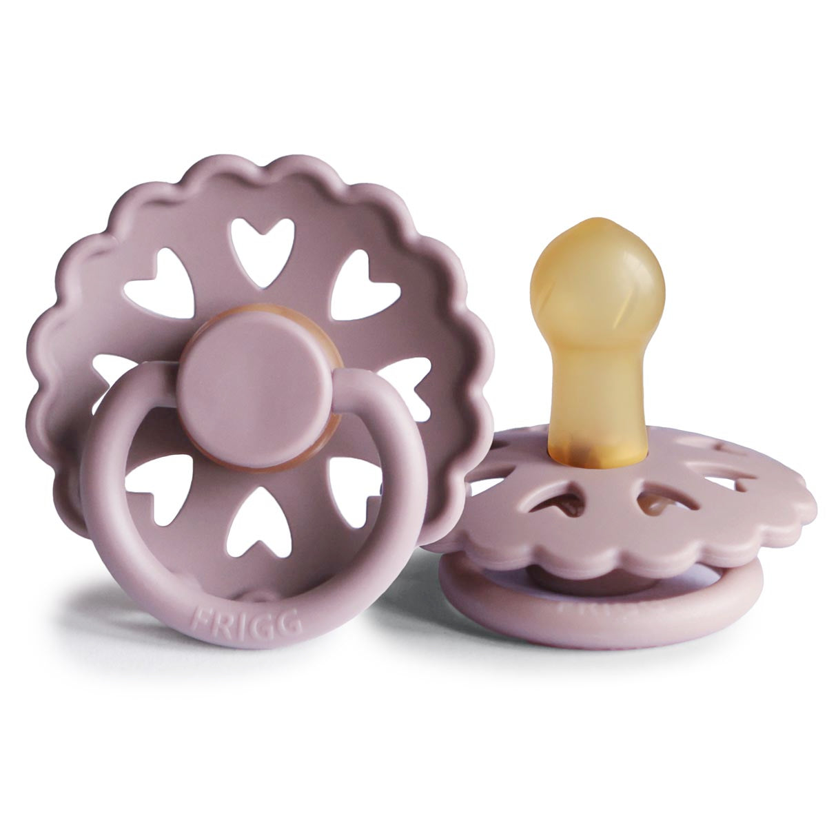 FRIGG Fairytale Pacifier 4 Pack Latex 0-6 months Twilight Mauve