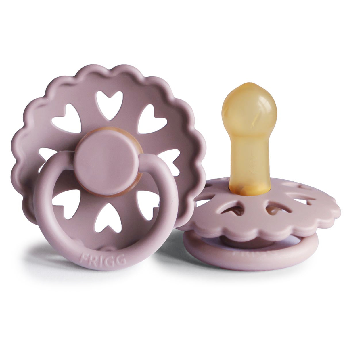 FRIGG Fairytale Pacifier 4 Pack Latex 6-18 months Twilight Mauve