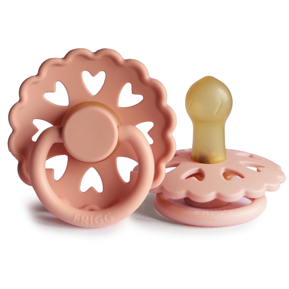 FRIGG Fairytale Pacifier 4 Pack Latex 0-6 months Pretty In Peach