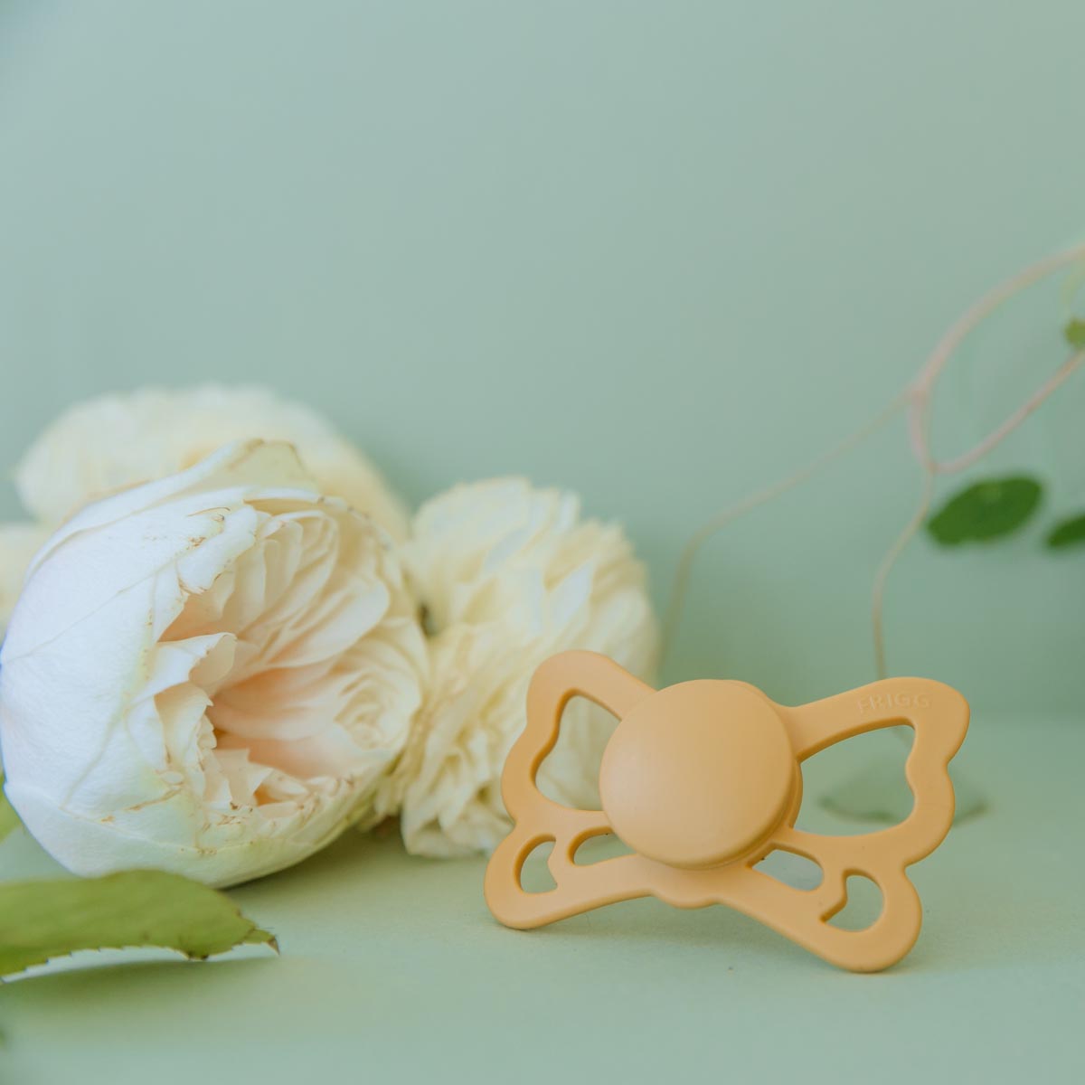 FRIGG Butterfly Pacifier 4 Pack Silicone 6-18months Daffodil