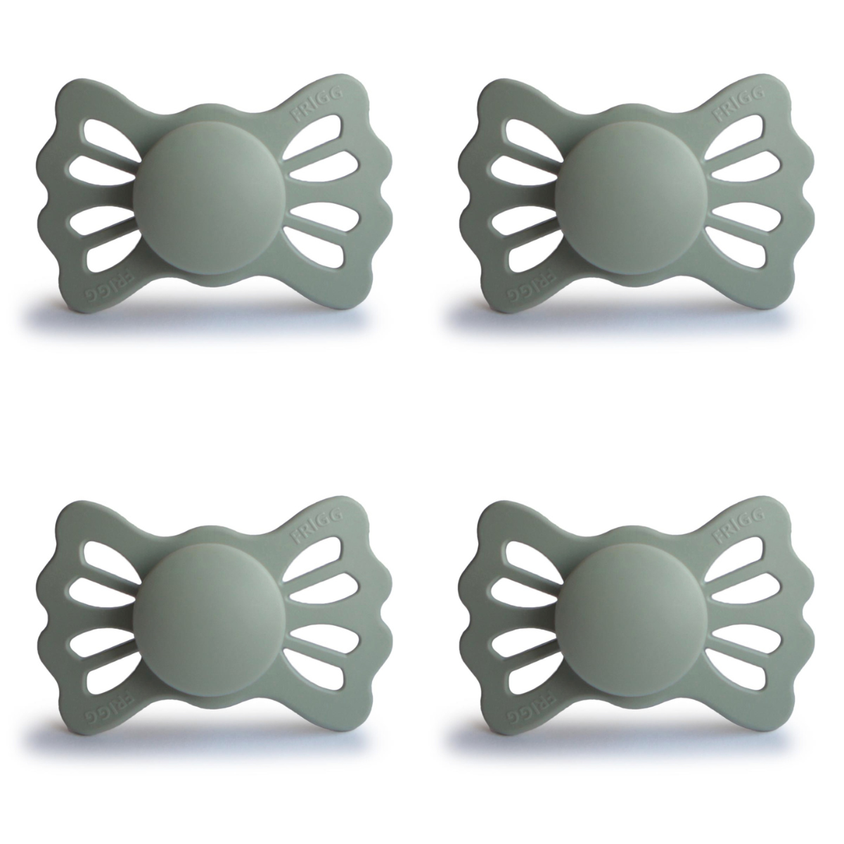FRIGG Lucky Pacifier 4 Pack Silicone 6-18months Sage