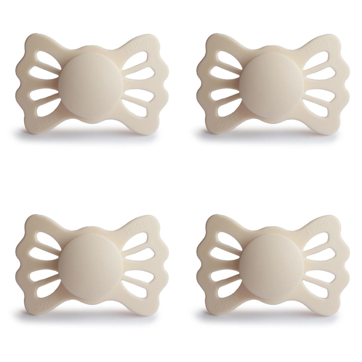 FRIGG Lucky Pacifier 4 Pack Silicone 6-18months Cream