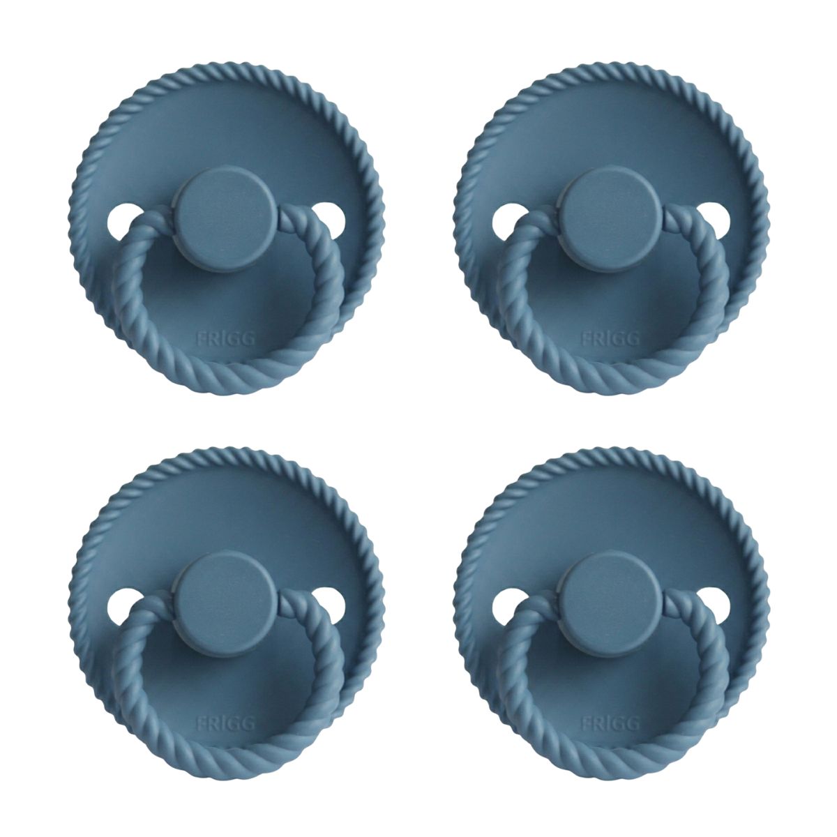 FRIGG Rope Pacifier 4 Pack Silicone 6-18 months Ocean View