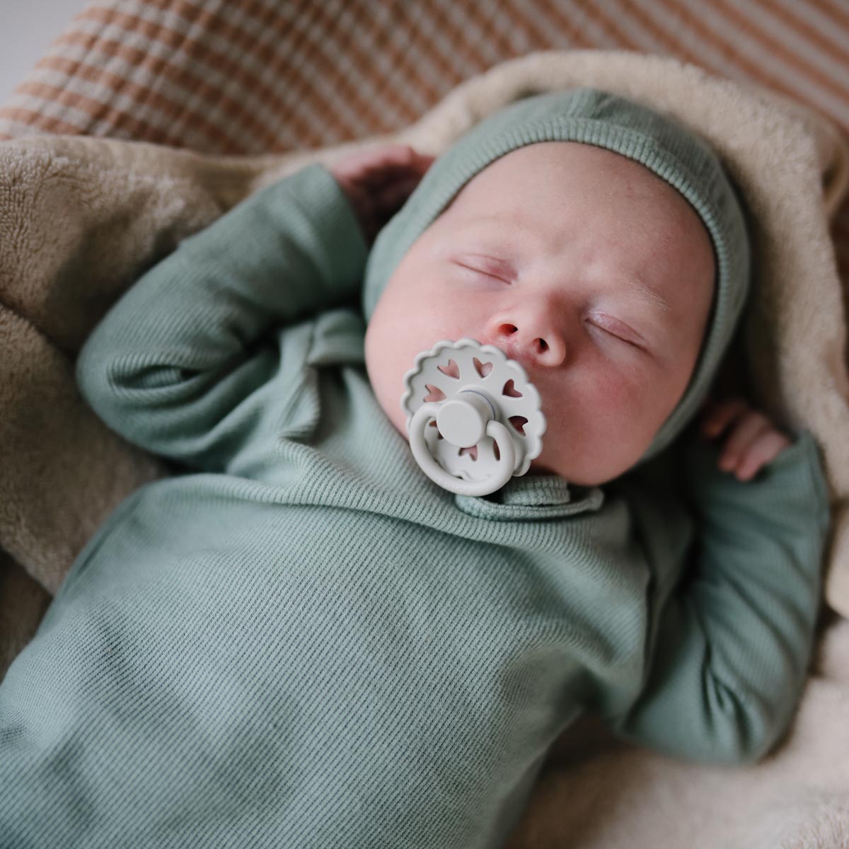 FRIGG Fairytale Pacifier 4 Pack Silicone 6-18 months Stone Blue