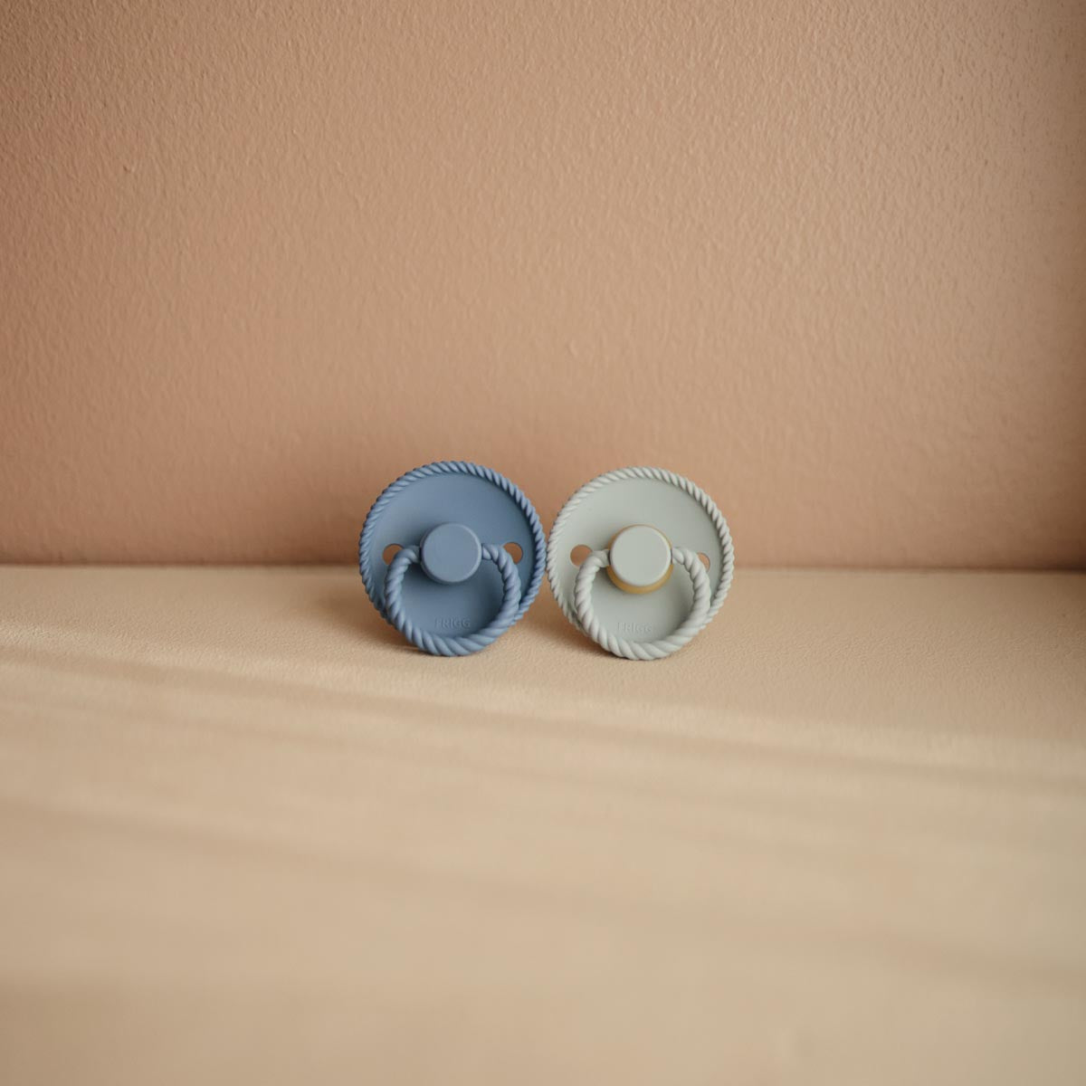 FRIGG Rope Pacifier 4 Pack Silicone 0-6months French Grey
