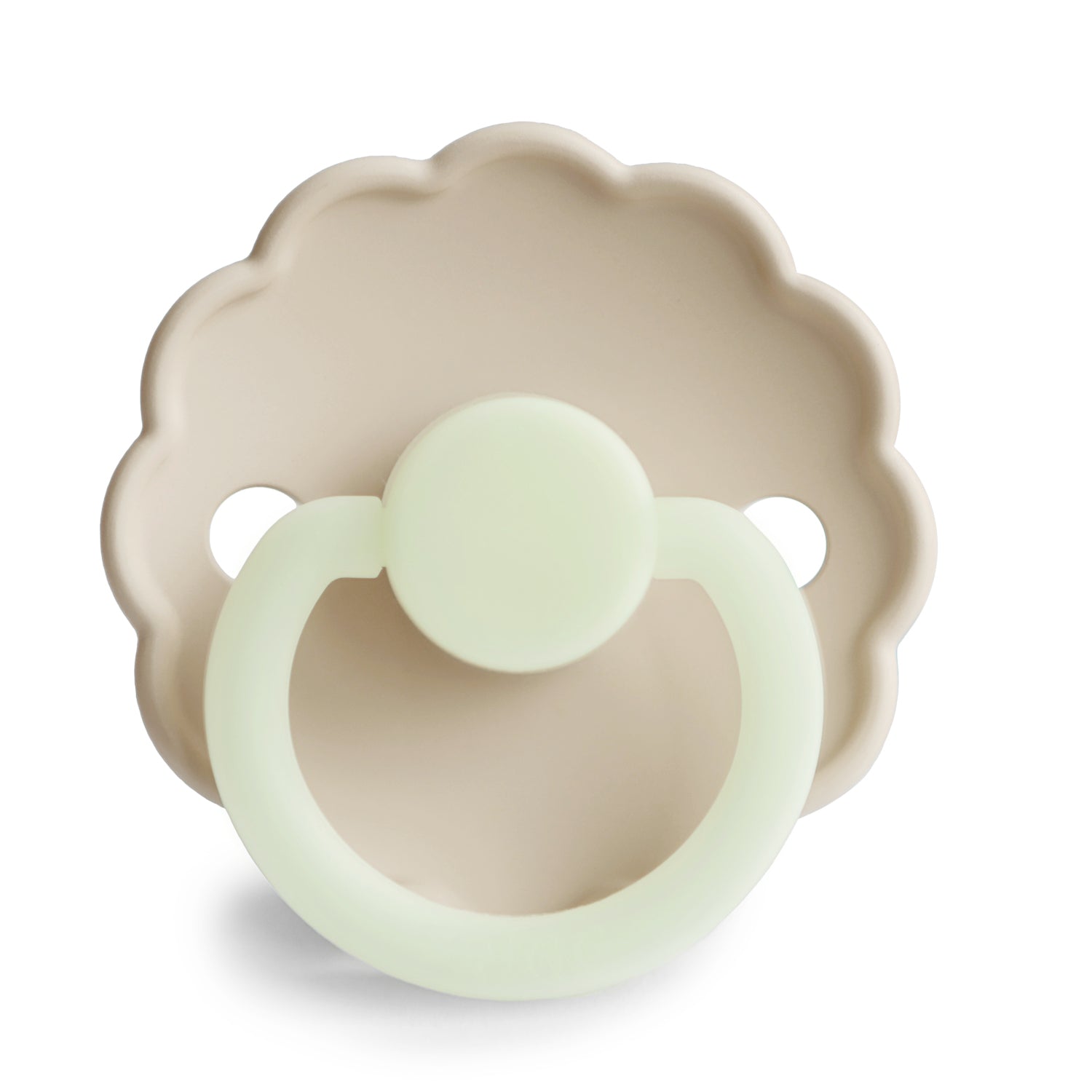 FRIGG Daisy Pacifier 4 Pack Silicone 0-6months Cream Night