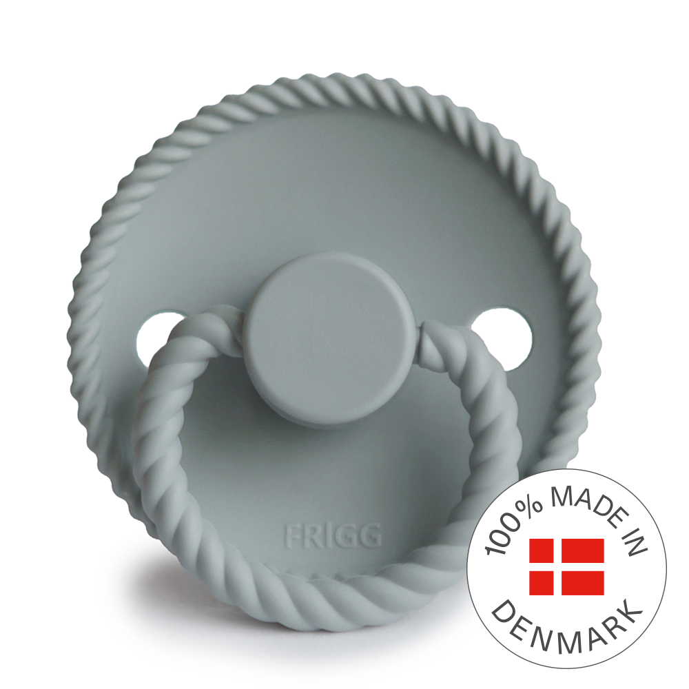 FRIGG Rope Pacifier 4 Pack Silicone 0-6months French Grey