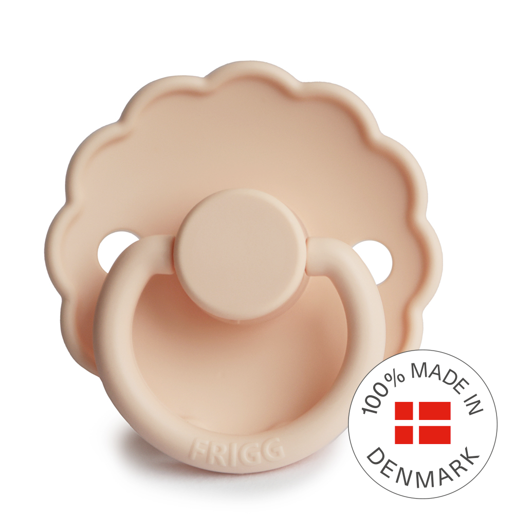 FRIGG Daisy Pacifier 4 Pack Silicone 6-18 months Pink Cream