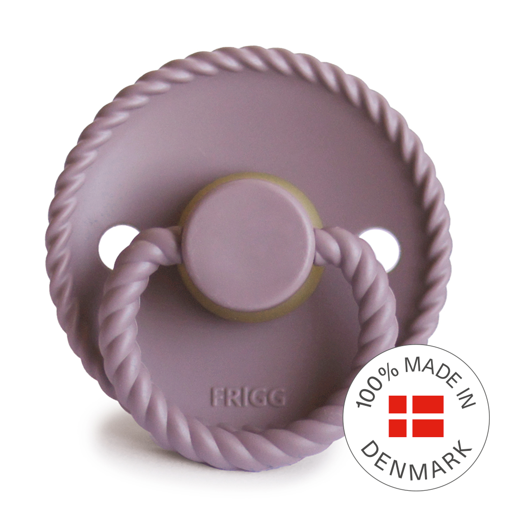 FRIGG Rope Pacifier 4 Pack Silicone 6-18 months Twilight Mauve