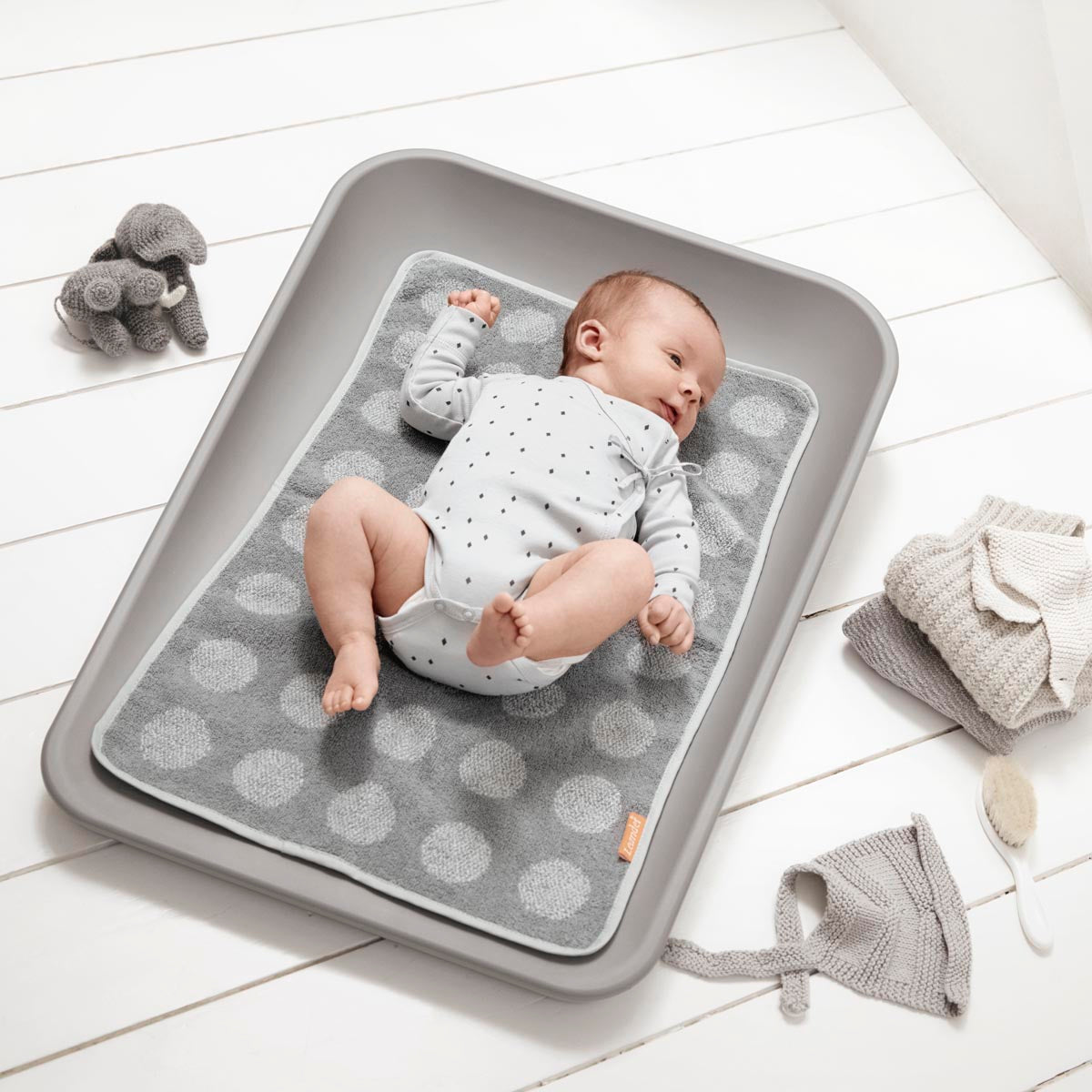 Leander Matty Organic Topper Dots Design