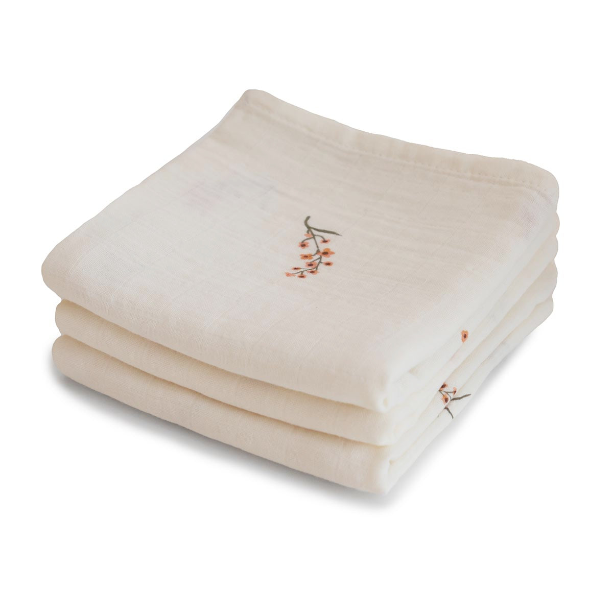 Mushie Organic Cotton Muslin Cloth 3pk