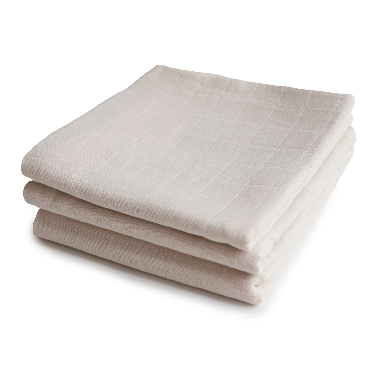 Mushie Organic Cotton Muslin Cloth 3pk