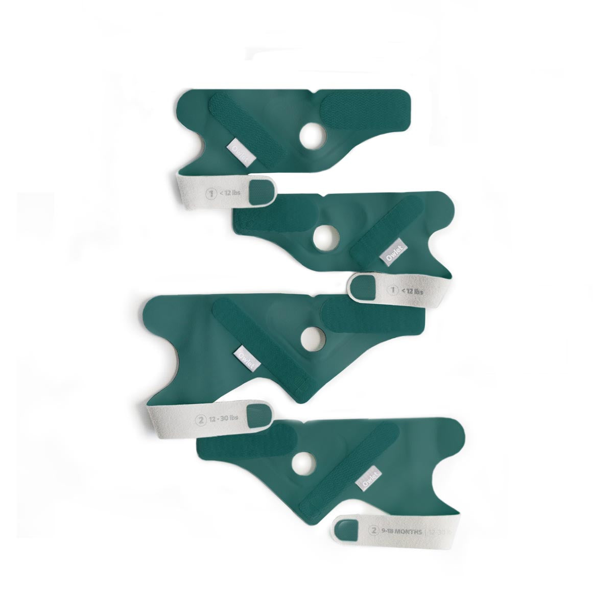 Owlet Smart Sock 3 Fabric Sock Set - Deep Sea Green