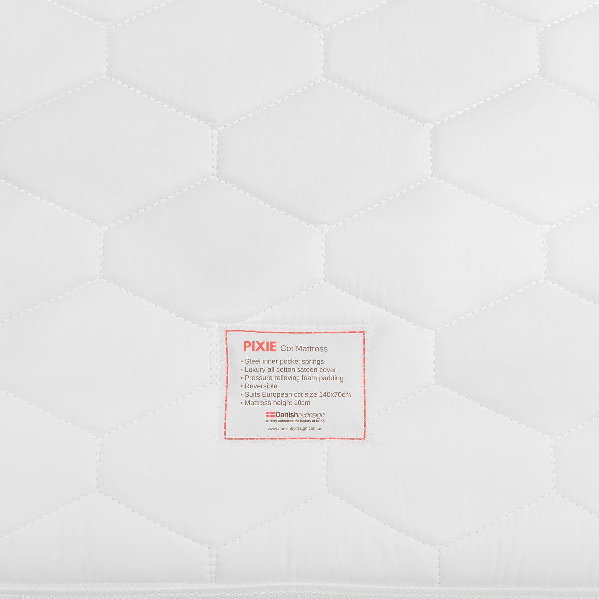 Troll Sun Cot Bundle - Whitewash Cot, Mattress, Mattress Protector and Cot Sheets Grey