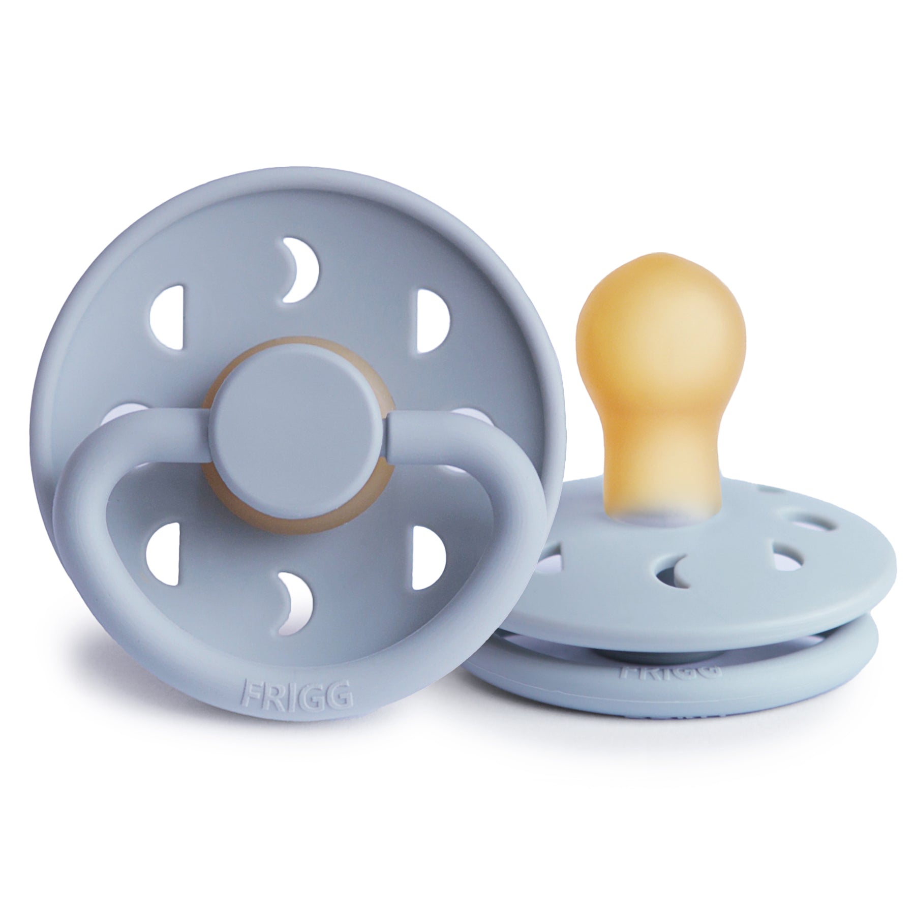 FRIGG Moon Pacifier 4 Pack Latex 0-6 months Powder Blue