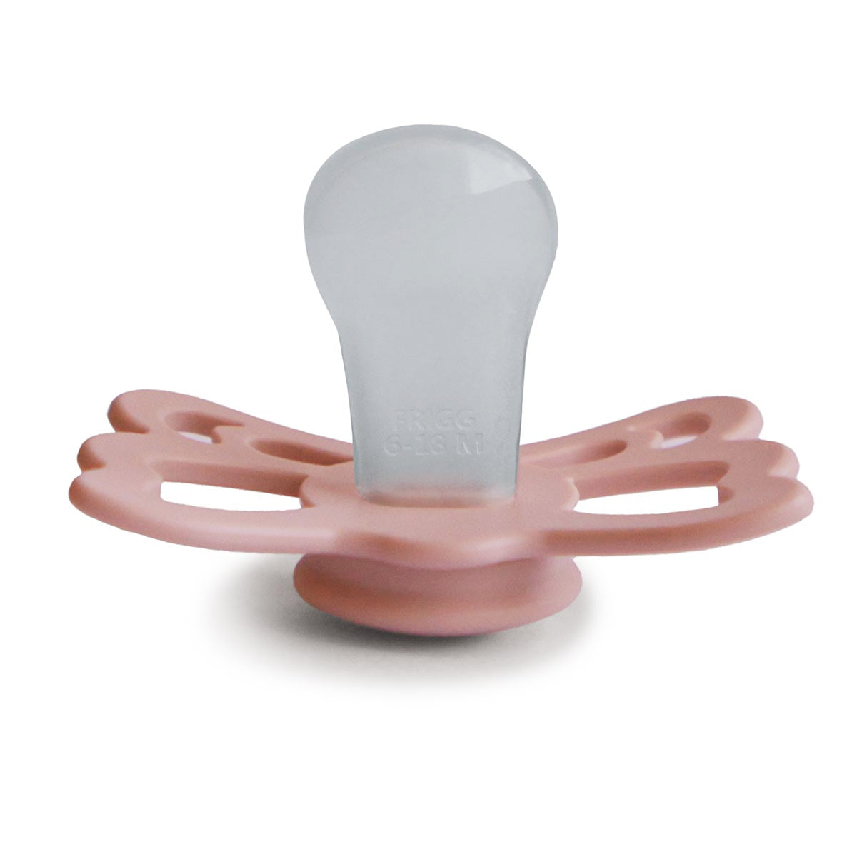 FRIGG Butterfly Pacifier 4 Pack Silicone 6-18months Peach
