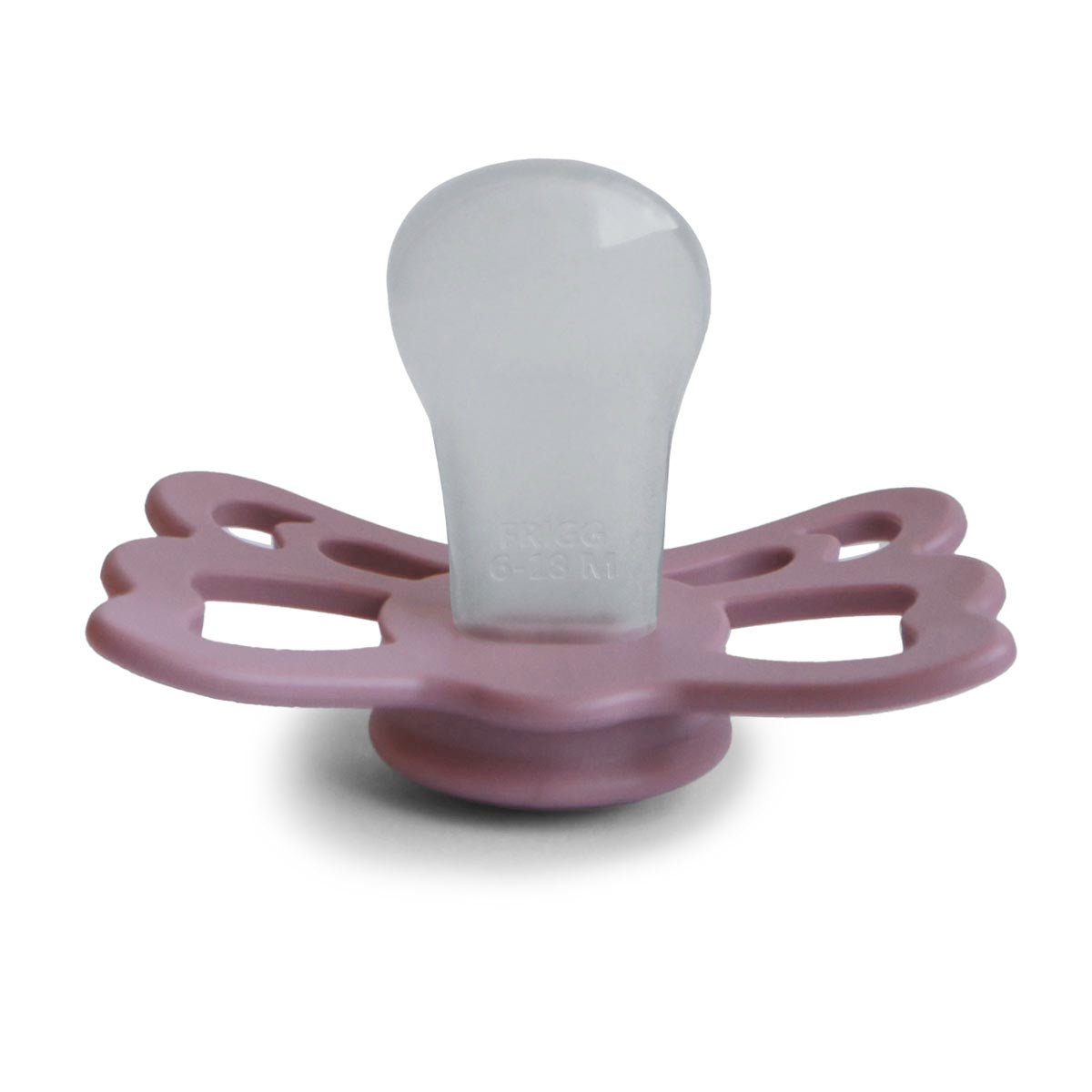 FRIGG Butterfly Pacifier 4 Pack Silicone 6-18months Mauve