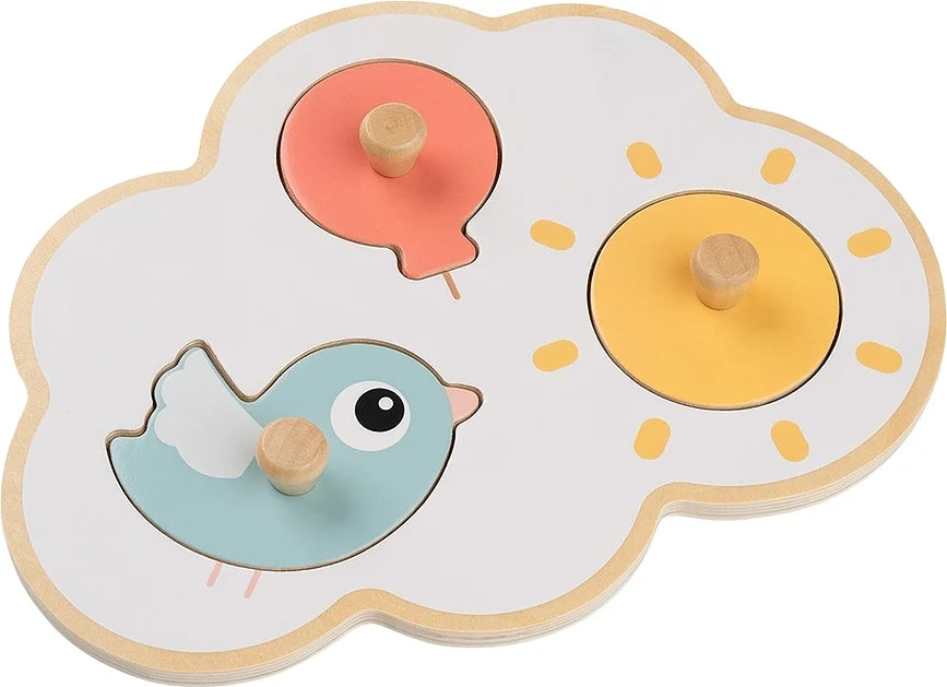 First Peg Puzzle - Happy Clouds Colour Mix - DISPLAY CLEARANCE